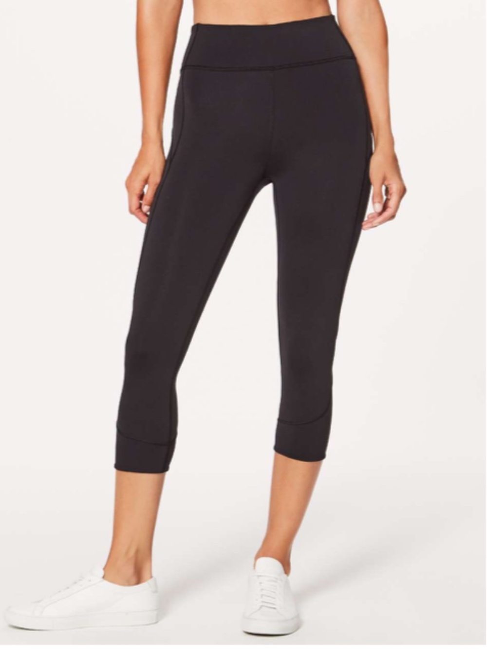 Lululemon In Movement Crop 19" Everlux Leggings LW6AHJS Black